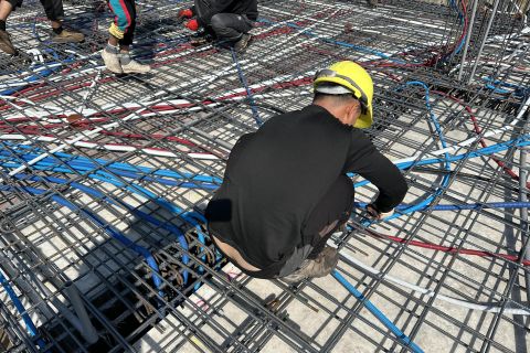 寬展緣森-6FL底板灌漿完成